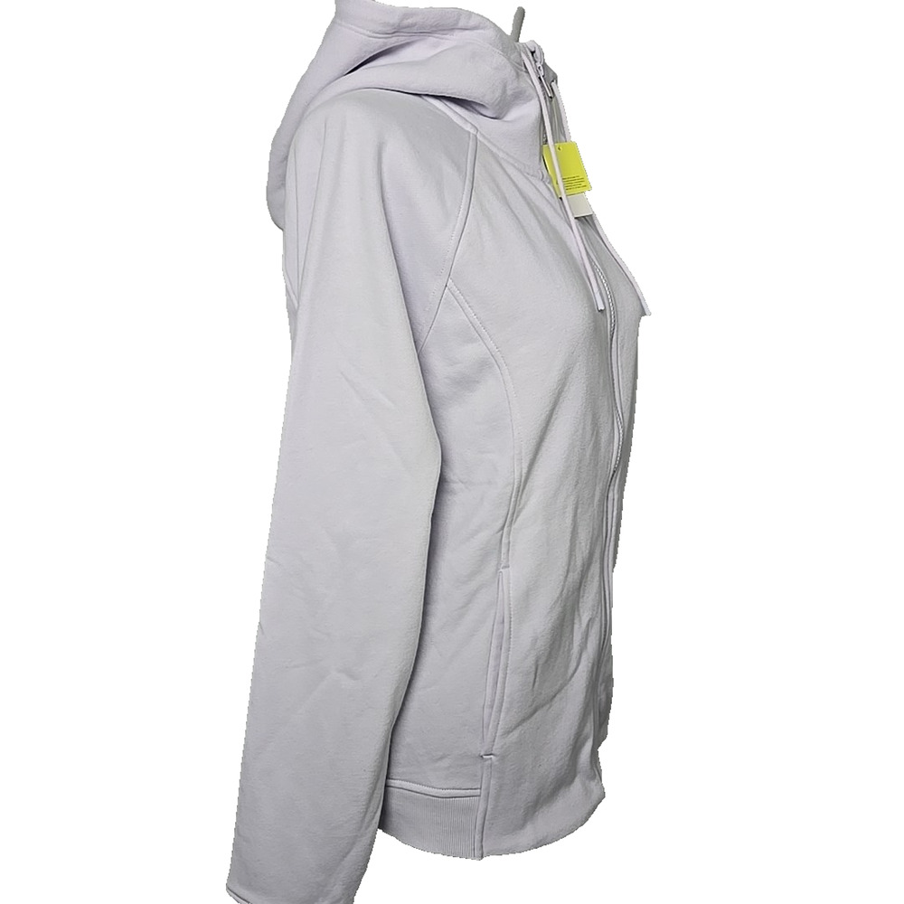 All In Motion Lilac Full Zip Hoodie Jacket Women's Large NEW Thumbholes Pockets‎ - Picture 4 of 12